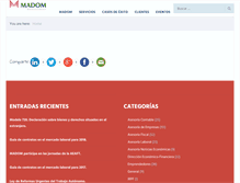 Tablet Screenshot of blog.madom.es